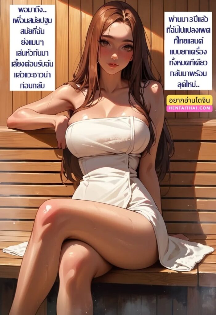 สาวดุ้นกับลุงขี้เมา ณ ห้องซาวน่า – ลุคใหม่หลังแปลงเพศ